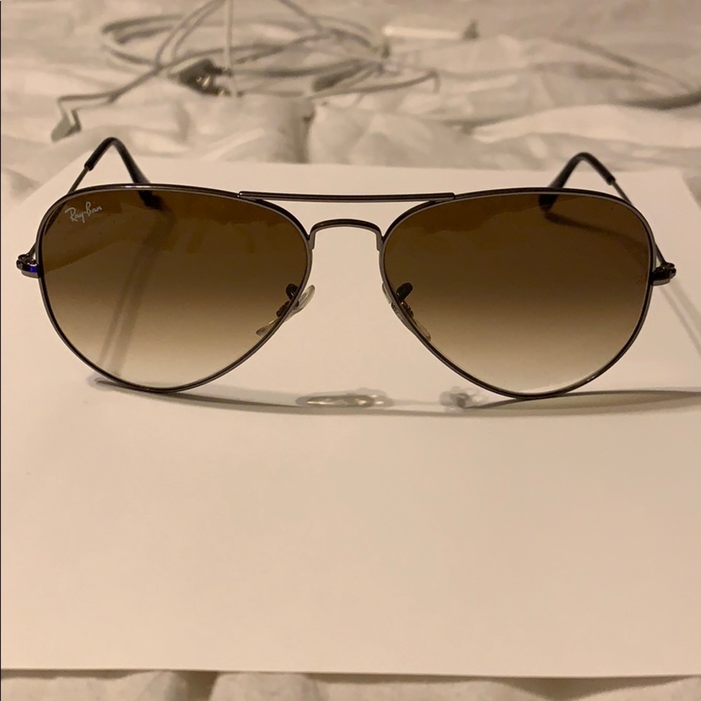 Ray-Ban Brown Aviator Sunglasses